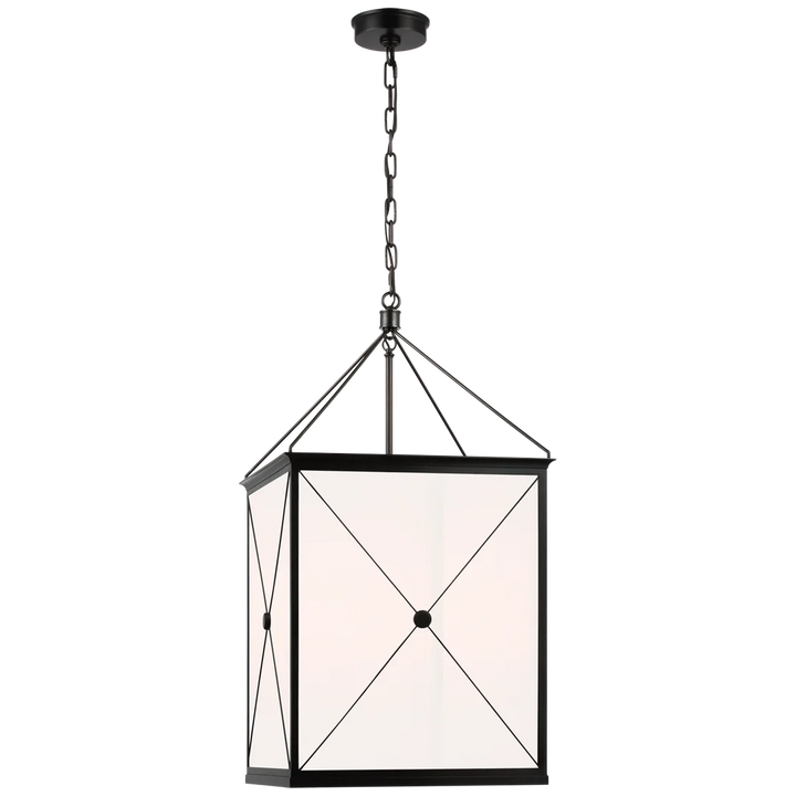 Roma Medium Lantern-Visual Comfort-VISUAL-JN 5087BZ-WG-lanternsBronze With White Glass-4-France and Son
