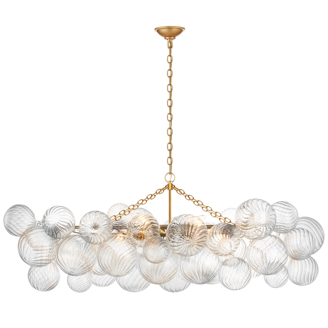 Tiara Medium Linear Chandelier-Visual Comfort-VISUAL-JN 5116G-CG-ChandeliersGild-2-France and Son