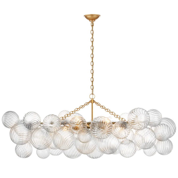 Tiara Medium Linear Chandelier-Visual Comfort-VISUAL-JN 5116G-CG-ChandeliersGild-2-France and Son