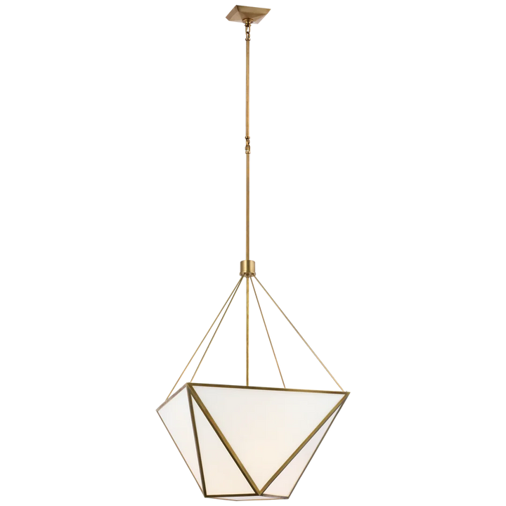 Loney Large Lantern-Visual Comfort-VISUAL-JN 5241HAB-WG-Outdoor LanternsBrass-2-France and Son