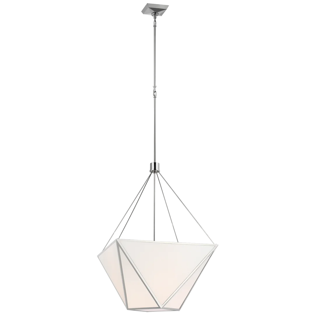 Loney Large Lantern-Visual Comfort-VISUAL-JN 5241PN-WG-Outdoor LanternsPolished Nickel-3-France and Son