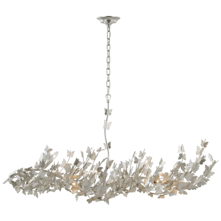 Falls Large Chandelier-Visual Comfort-VISUAL-JN 5505BSL-ChandeliersBurnished Silver Leaf-1-France and Son