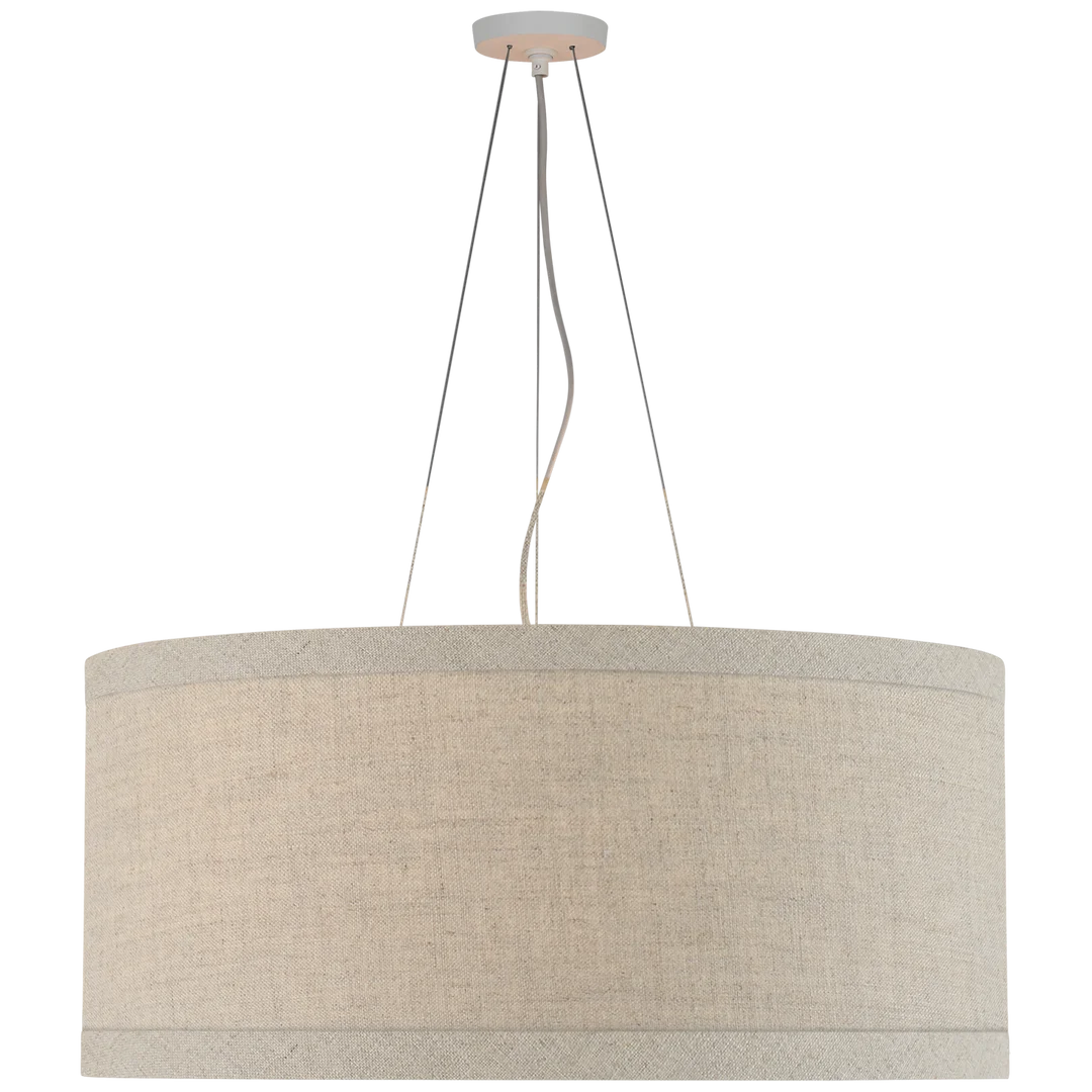 Winona Large Hanging Shade-Visual Comfort-VISUAL-KS 5079LC-NL-PendantsLight Cream - Natural Linen Shade-4-France and Son