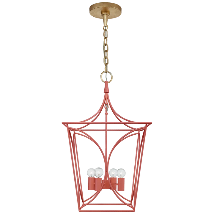 Cavabiru Lantern-Visual Comfort-VISUAL-KS 5144CRL/G-PendantsCoral and Gild-Small-6-France and Son