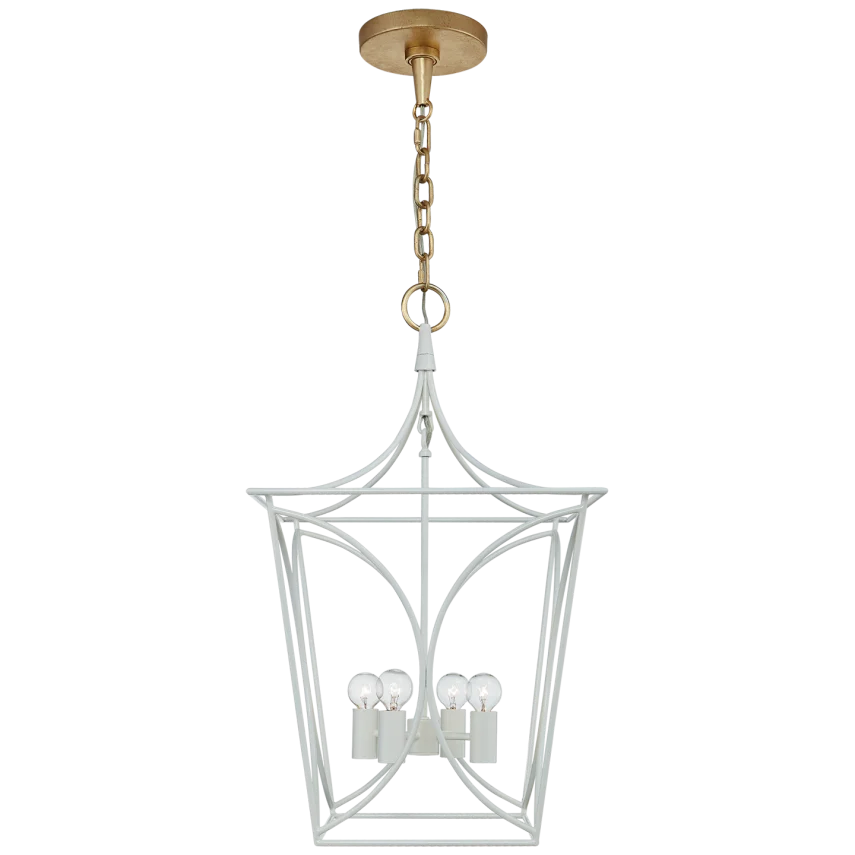 Cavabiru Lantern-Visual Comfort-VISUAL-KS 5144LC/G-PendantsLight Cream-Small-8-France and Son