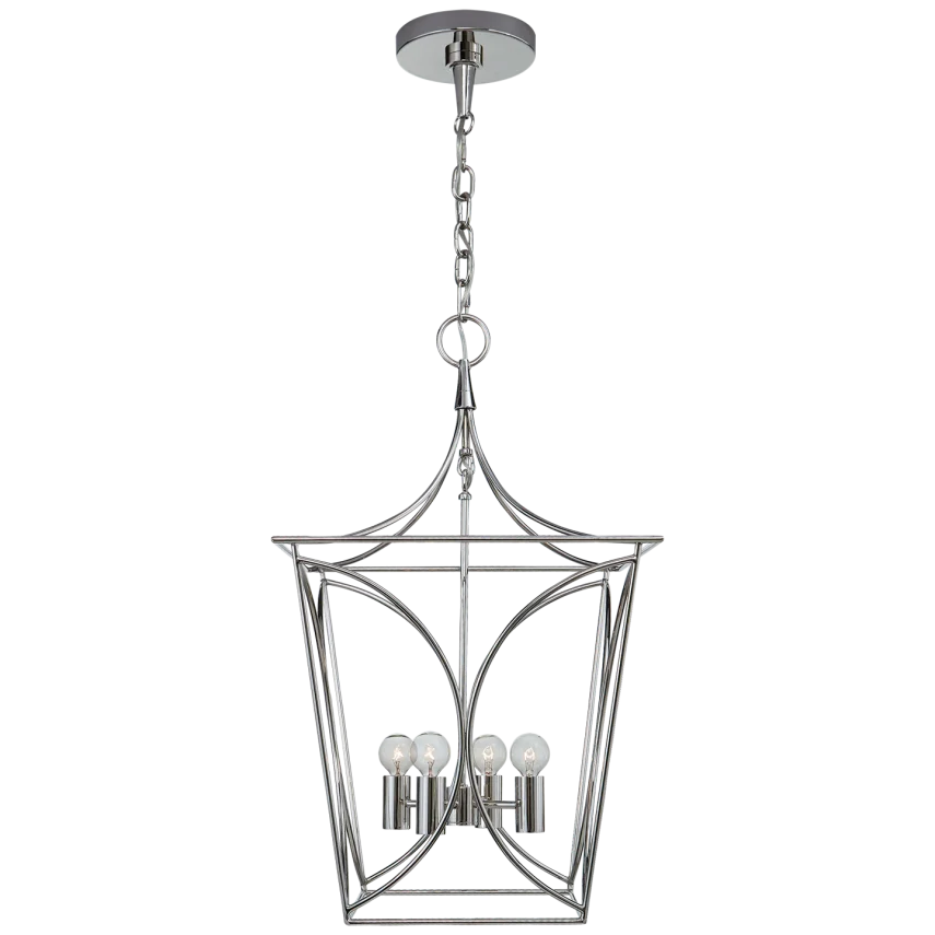 Cavabiru Lantern-Visual Comfort-VISUAL-KS 5144PN-PendantsPolished Nickel-Small-10-France and Son