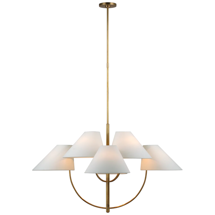 Kiya Large Two - Tier Chandelier-Visual Comfort-VISUAL-KS 5225SB-L-ChandeliersBrass-2-France and Son