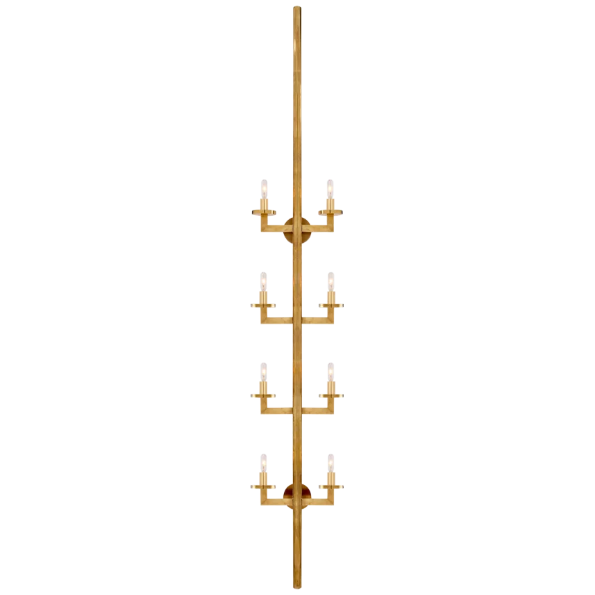 Limo Statement Sconce-Visual Comfort-VISUAL-KW 2204AB-Wall SconcesAntique-Burnished Brass-7-France and Son