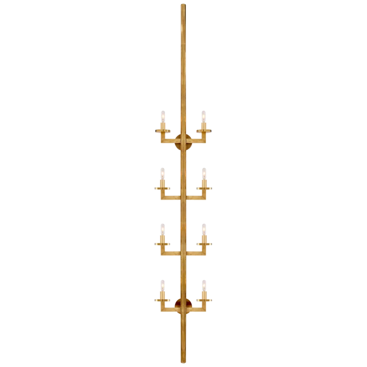 Limo Statement Sconce-Visual Comfort-VISUAL-KW 2204AB-Wall SconcesAntique-Burnished Brass-7-France and Son