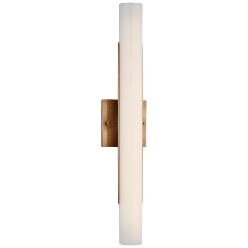 Precila 21" Bath Light-Visual Comfort-VISUAL-KW 2223AB-WG-Bathroom LightingAntique-Burnished Brass-1-France and Son