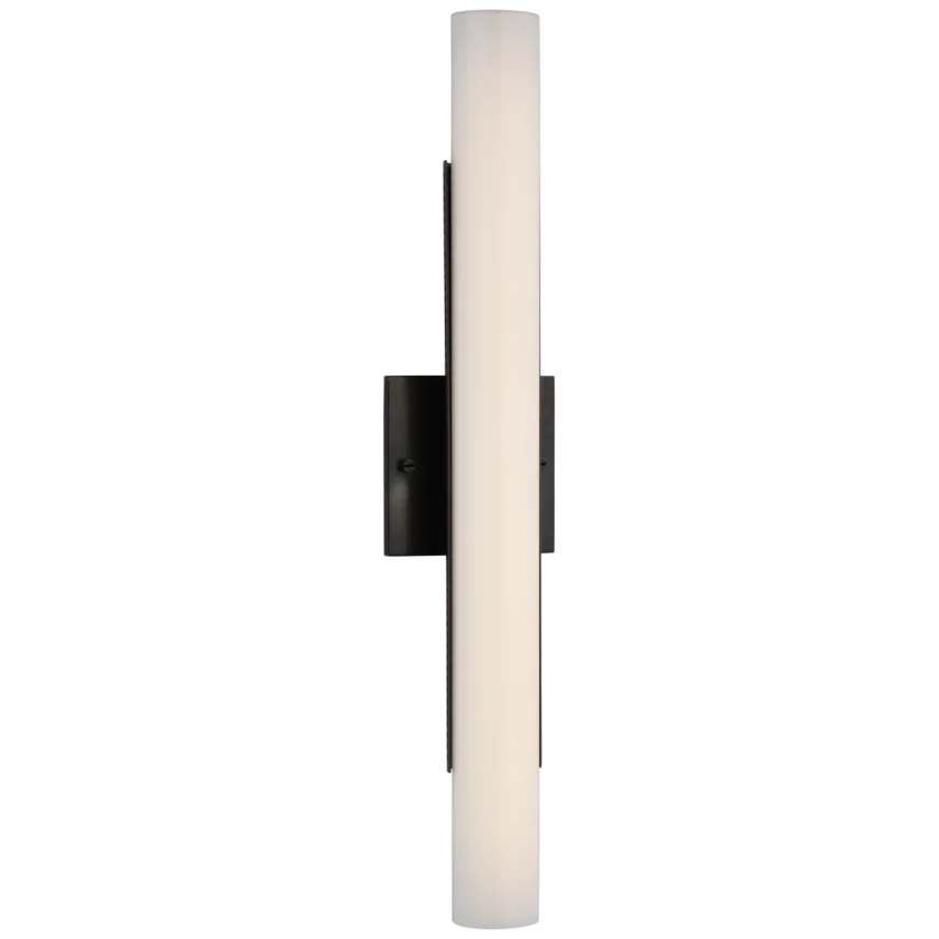 Precila 21" Bath Light-Visual Comfort-VISUAL-KW 2223BZ-WG-Bathroom LightingBronze-2-France and Son