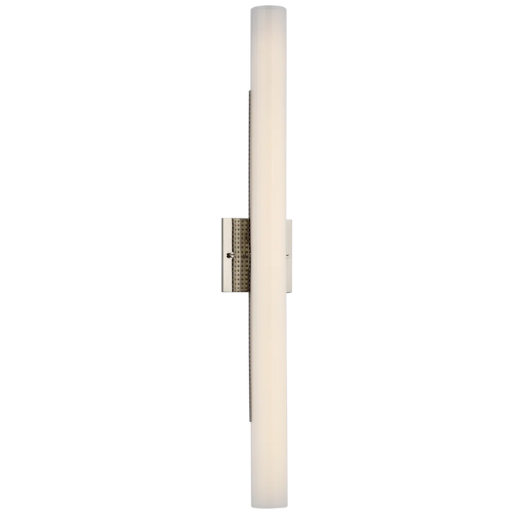 Precise 28" Bath Light-Visual Comfort-VISUAL-KW 2224PN-WG-Bathroom VanityPolished Nickel-White Glass-3-France and Son