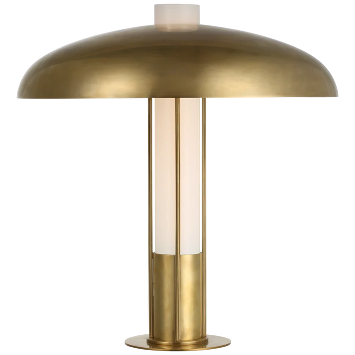 Tronsy Medium Table Lamp-Visual Comfort-VISUAL-KW 3420AB-AB-Table LampsAntique-Burnished Brass with Antique-Burnished Brass Shade-1-France and Son