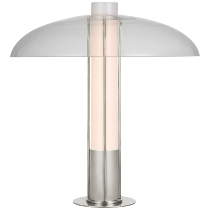 Tronsy Medium Table Lamp-Visual Comfort-VISUAL-KW 3420PN-CG-Table LampsPolished Nickel with Clear Glass-5-France and Son