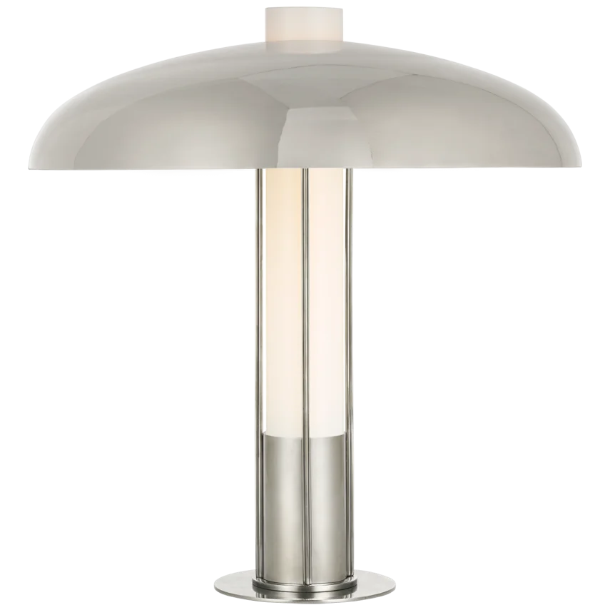 Tronsy Medium Table Lamp-Visual Comfort-VISUAL-KW 3420PN-PN-Table LampsPolished Nickel with Polished Nickel Shade-6-France and Son