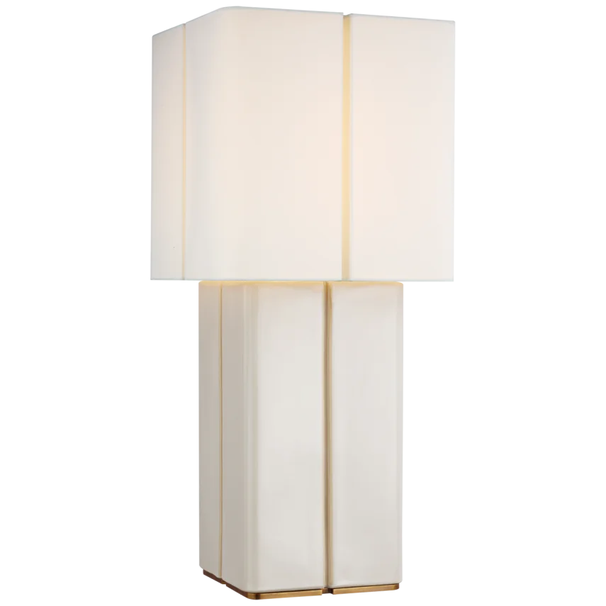 Monalisa Medium Table Lamp-Visual Comfort-VISUAL-KW 3666IVO-L-Table LampsIvory-2-France and Son