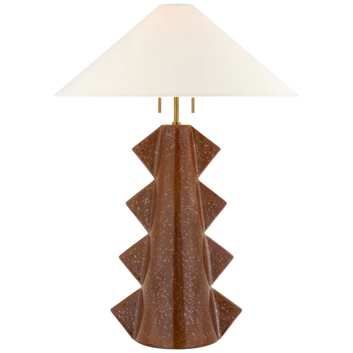 Senja Large Table Lamp-Visual Comfort-VISUAL-KW 3681ACO-L-Table LampsAutumn Copper-1-France and Son