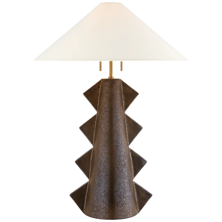 Senja Large Table Lamp-Visual Comfort-VISUAL-KW 3681CBZ-L-Table LampsCrystal Bronze-2-France and Son