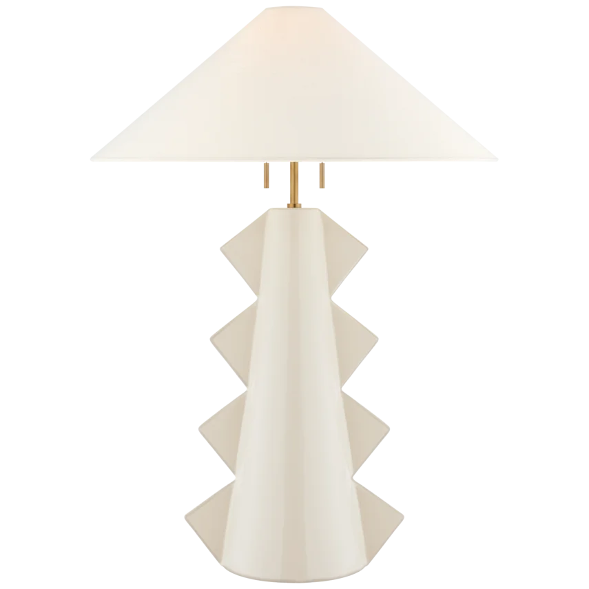 Senja Large Table Lamp-Visual Comfort-VISUAL-KW 3681IVO-L-Table LampsIvory-3-France and Son