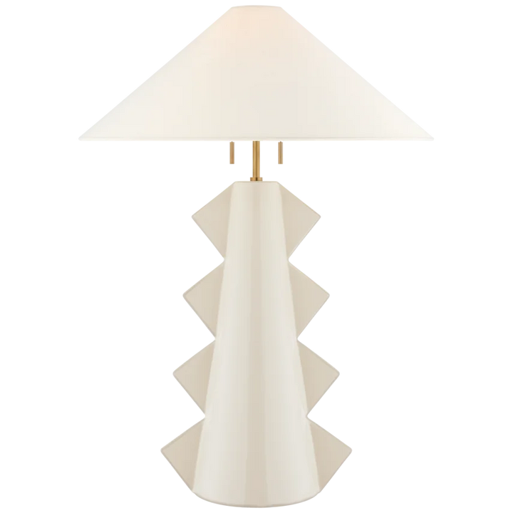 Senja Large Table Lamp-Visual Comfort-VISUAL-KW 3681IVO-L-Table LampsIvory-3-France and Son