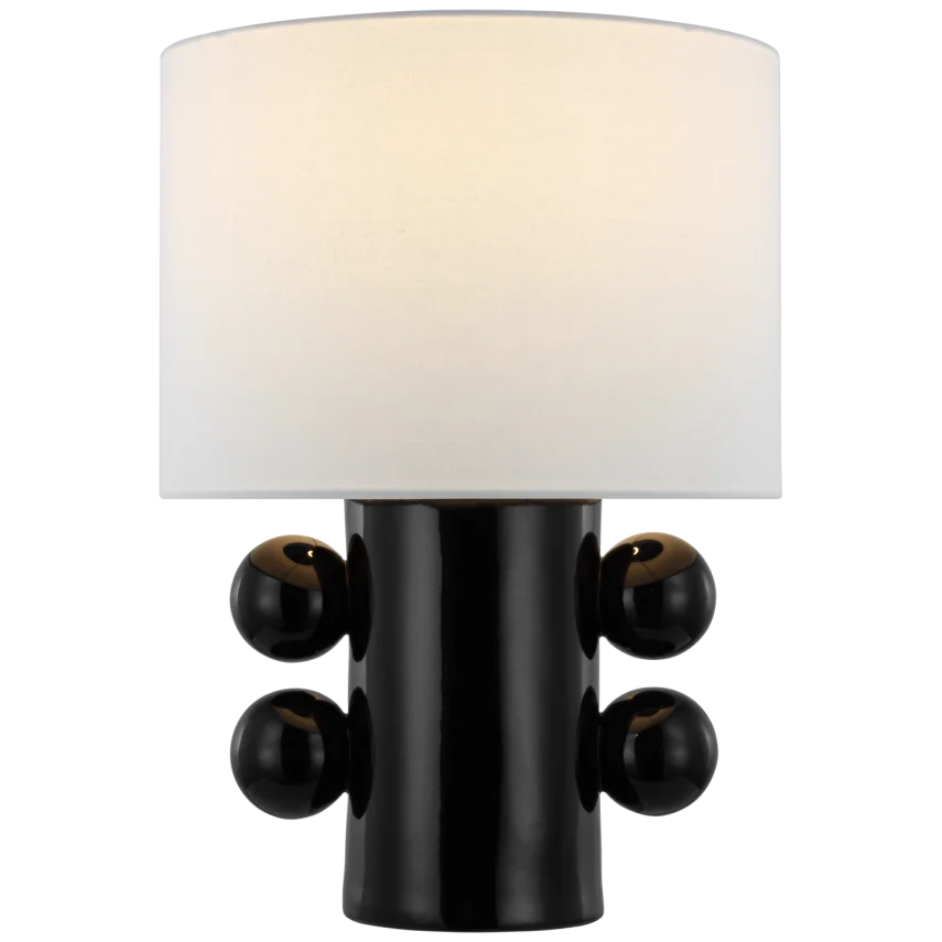 Tagya Low Table Lamp-Visual Comfort-VISUAL-KW 3686BLK-L-Table LampsBlack-1-France and Son