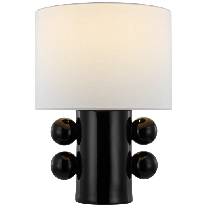 Tagya Low Table Lamp-Visual Comfort-VISUAL-KW 3686BLK-L-Table LampsBlack-1-France and Son