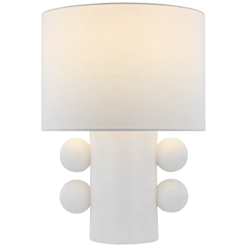 Tagya Low Table Lamp-Visual Comfort-VISUAL-KW 3686PW-L-Table LampsPlaster White-2-France and Son