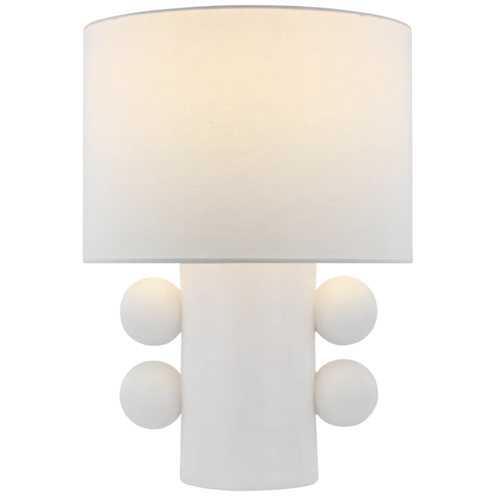 Tagya Low Table Lamp-Visual Comfort-VISUAL-KW 3686PW-L-Table LampsPlaster White-2-France and Son