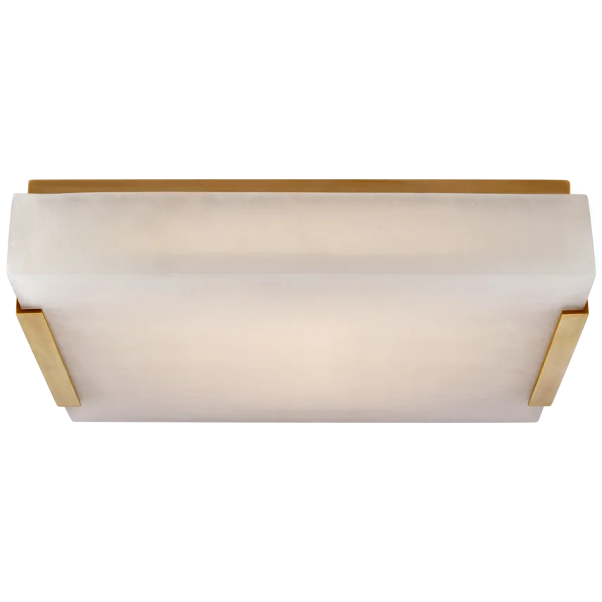 Comel Medium Flush Mount-Visual Comfort-VISUAL-KW 4113AB-ALB-Flush MountsAntique-Burnished Brass-1-France and Son