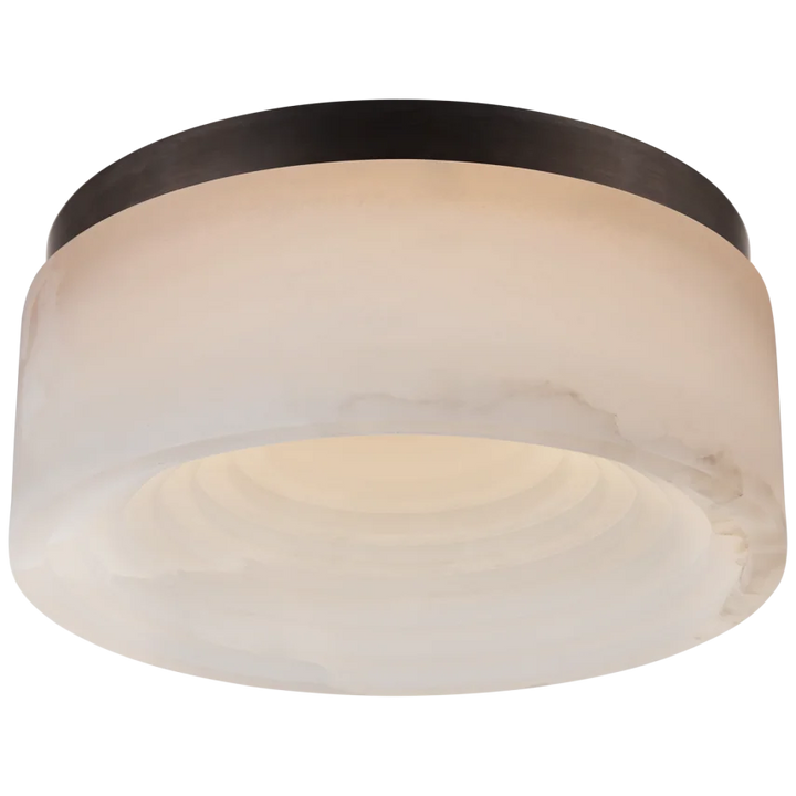 Otopia Flush Mount-Visual Comfort-VISUAL-KW 4901BZ-ALB-Flush MountsSmall-Bronze-Alabaster-5-France and Son