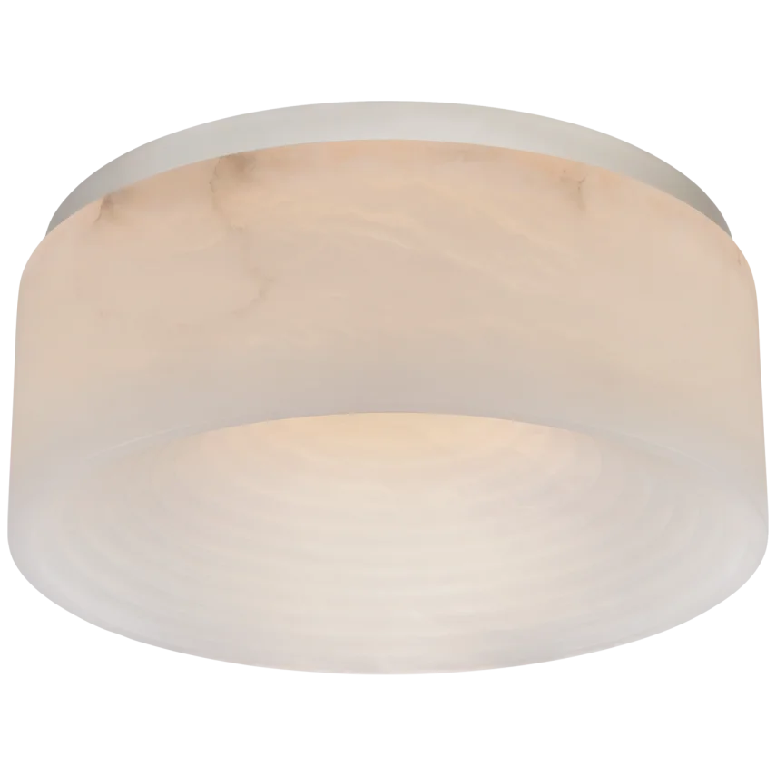 Otopia Medium Flush Mount-Visual Comfort-VISUAL-KW 4902PN-ALB-Flush MountsPolished Nickel-Alabaster-3-France and Son