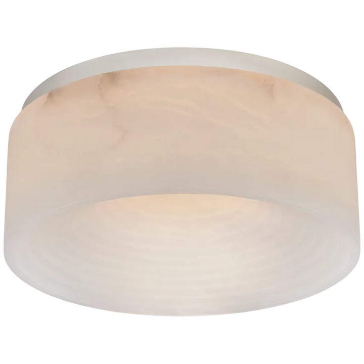 Otopia Medium Flush Mount-Visual Comfort-VISUAL-KW 4902PN-ALB-Flush MountsPolished Nickel-Alabaster-3-France and Son