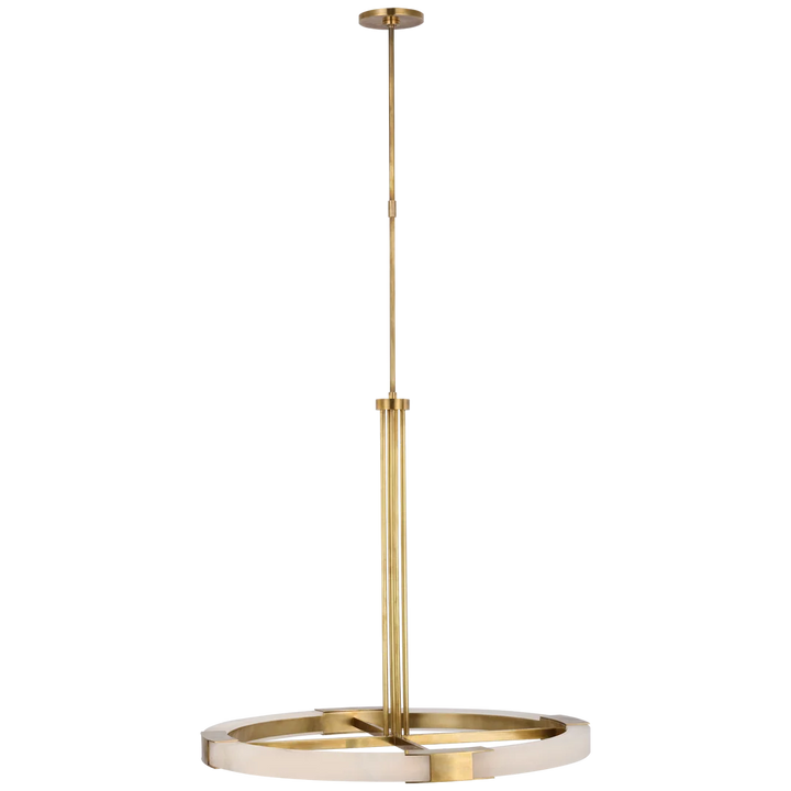 Cava Large Ring Chandelier-Visual Comfort-VISUAL-KW 5140AB/ALB-ChandeliersBrass-1-France and Son