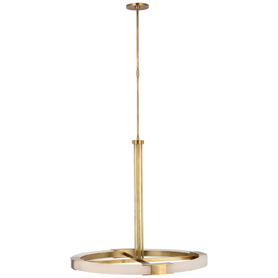 Cava Large Ring Chandelier-Visual Comfort-VISUAL-KW 5140AB/ALB-ChandeliersBrass-1-France and Son