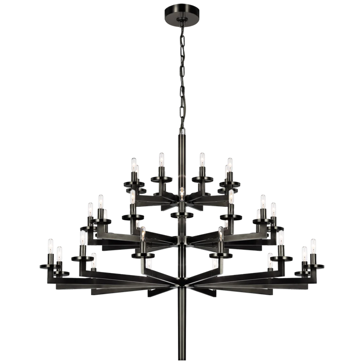 Layla Triple Tier Chandelier-Visual Comfort-VISUAL-KW 5202BZ-ChandeliersBronze-No Option-5-France and Son