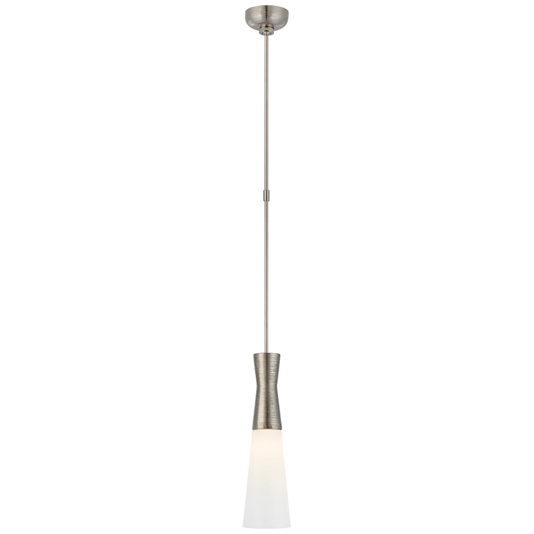 Uropia Medium Pendant-Visual Comfort-VISUAL-KW 5533PN-WG-PendantsPolished Nickel-White Glass-3-France and Son