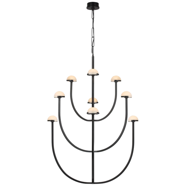 Peodra X-Large Three-Tier Chandelier-Visual Comfort-VISUAL-KW 5622BZ-ALB-ChandeliersBronze-3-France and Son