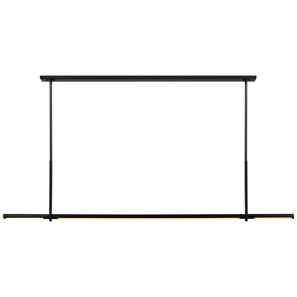 Alexa Large Linear Pendant-Visual Comfort-VISUAL-KW 5730BZ-PendantsBronze-2-France and Son