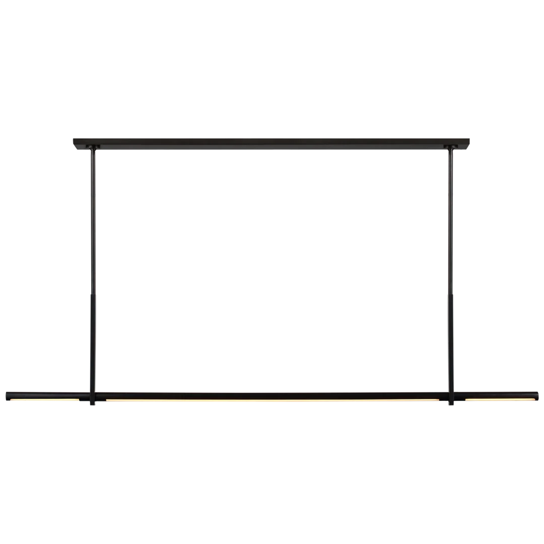 Alexa Large Linear Pendant-Visual Comfort-VISUAL-KW 5730BZ-PendantsBronze-2-France and Son