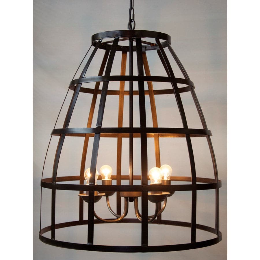 Birdcage Pendant 305, Black Metal-Noir-NOIR-LAMP305MTB-Pendants-1-France and Son