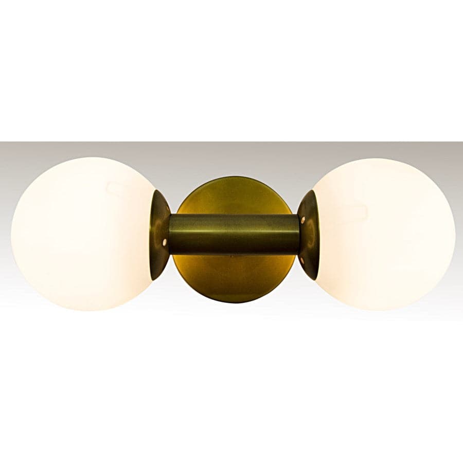 Antiope Sconce, Antique Brass, Metal and Glass-Noir-NOIR-LAMP548MB-Wall Lighting-2-France and Son