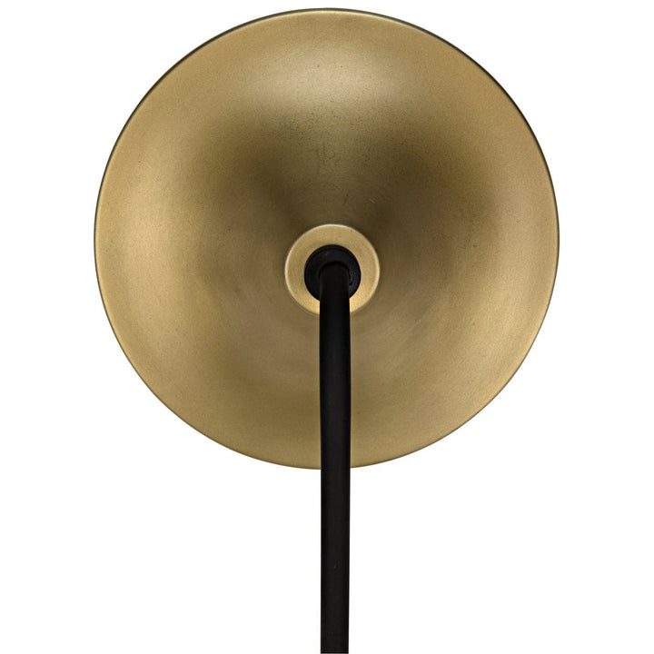 Messala Sconce - Black Steel and Brass Finish-Noir-NOIR-LAMP725MTB-Floor Lamps-4-France and Son