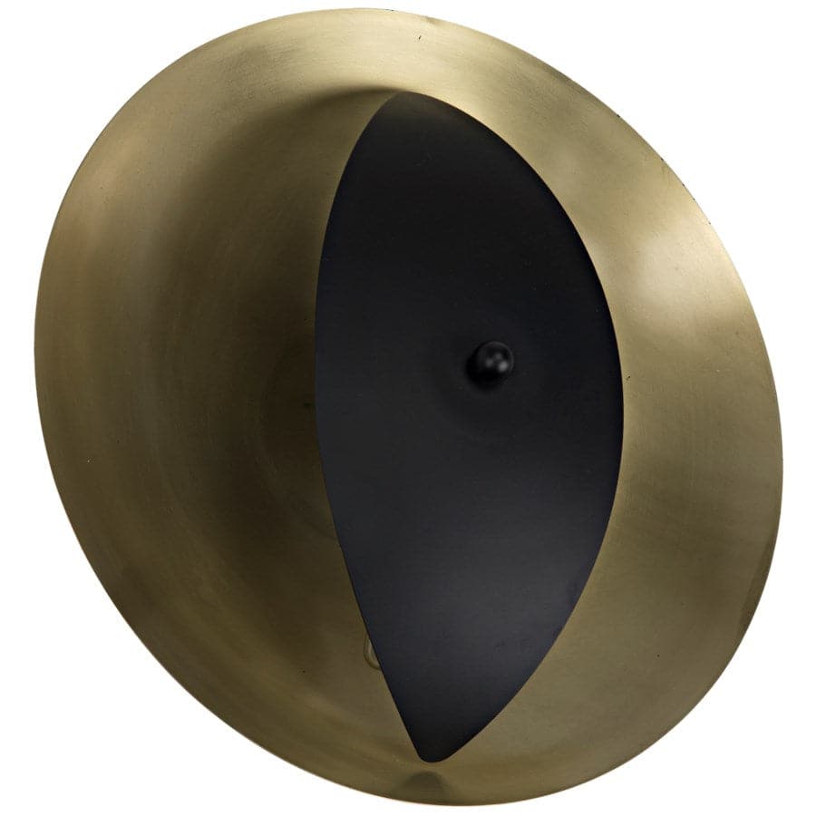 Bengal Sconce, Metal w/Brass Finish-Noir-NOIR-LAMP745MB-Wall Lighting-1-France and Son