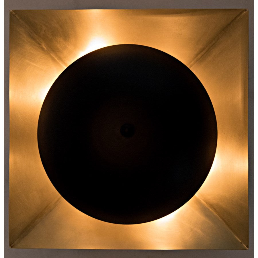 Agila Sconce, Metal w/Brass Finish-Noir-NOIR-LAMP746MB-Wall Lighting-2-France and Son