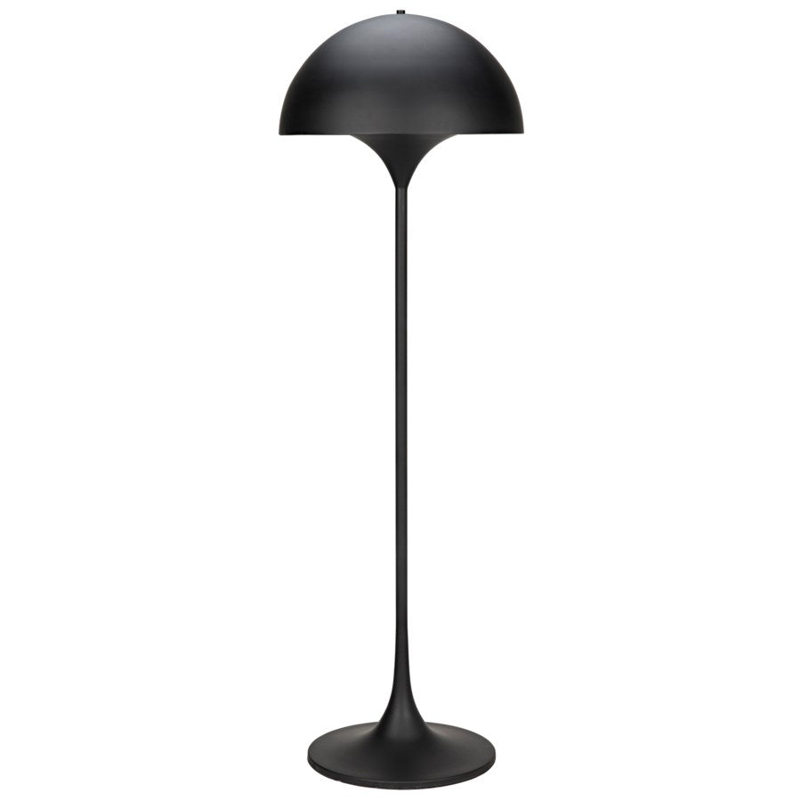 Cataracta Floor Lamp, Black Metal-Noir-NOIR-LAMP757MTB-Floor Lamps-1-France and Son