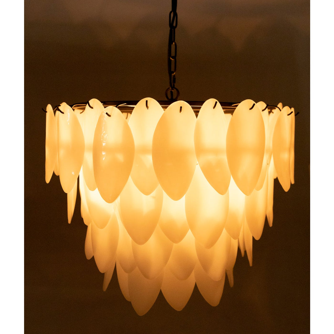 Lotus Chandelier Large Size-Noir-NOIR-LAMP780MTB-Chandeliers-2-France and Son