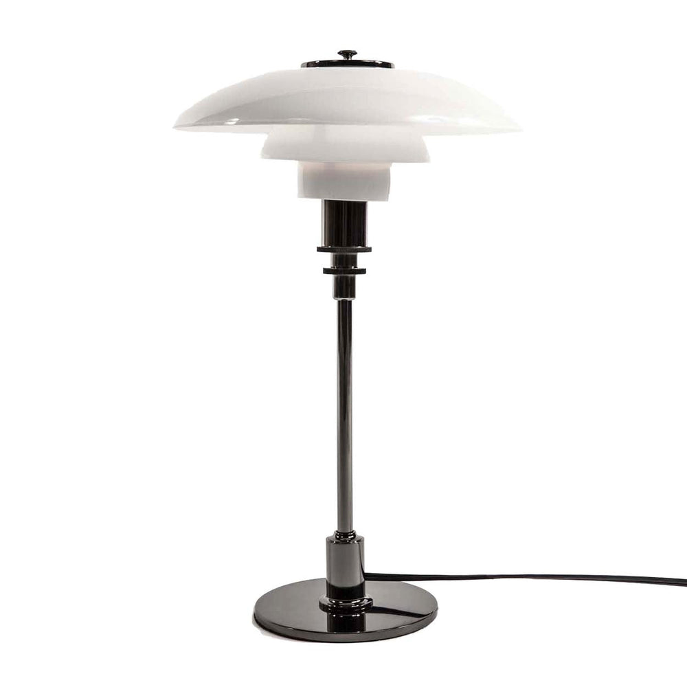 Mid Century Henningsen Small Table Lamp - Black Gunmetal-France & Son-LBT008BLK-Table Lamps-1-France and Son