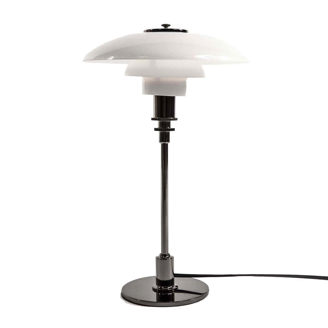 Mid Century Henningsen Small Table Lamp - Black Gunmetal-France & Son-LBT008BLK-Table Lamps-1-France and Son