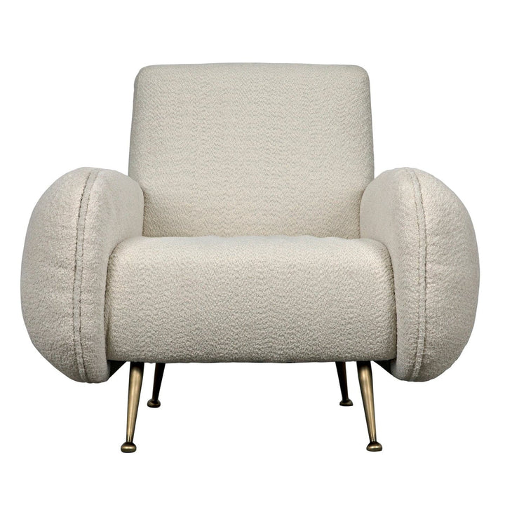 Hera Chair - Boucle Fabric-Noir-NOIR-LEA-C0454-1D-Lounge Chairs-3-France and Son