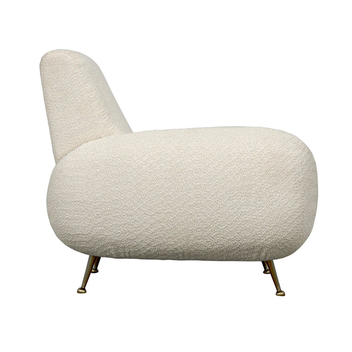 Hera Chair - Boucle Fabric-Noir-NOIR-LEA-C0454-1D-Lounge Chairs-4-France and Son